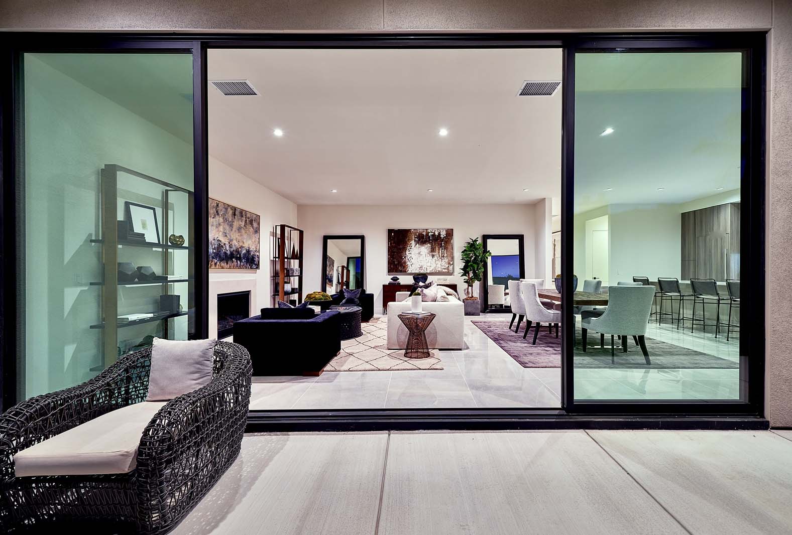 The Zen back living room/ back patio