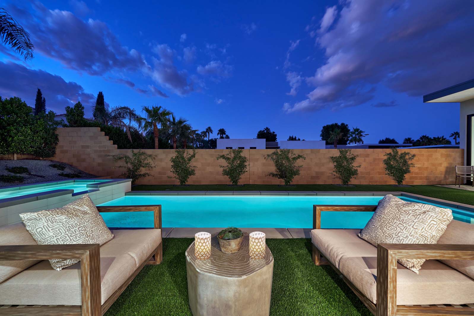 The Gallery backyard with pool